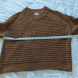 Golden Brown Knit Sweater